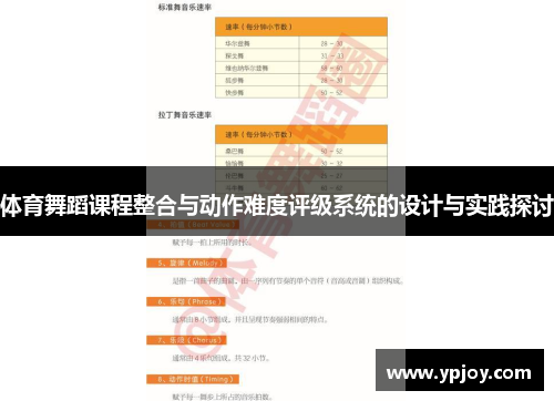 体育舞蹈课程整合与动作难度评级系统的设计与实践探讨